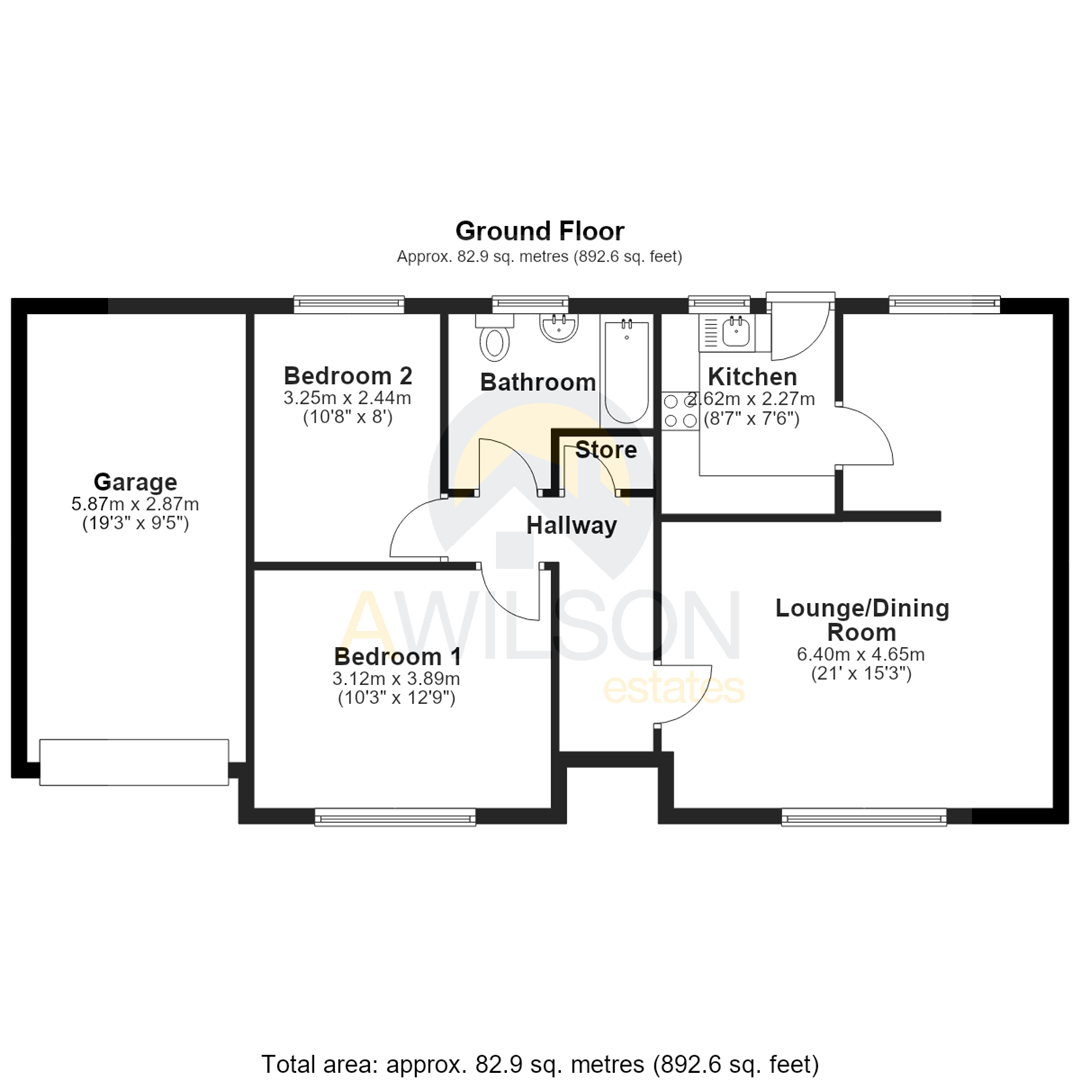 Salisbury Drive, Dukinfield floorplan