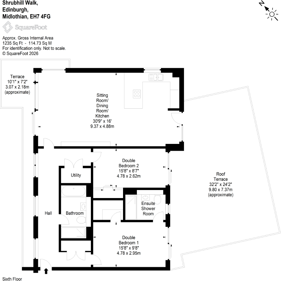 5, Shrubhill Walk, Edinburgh floorplan