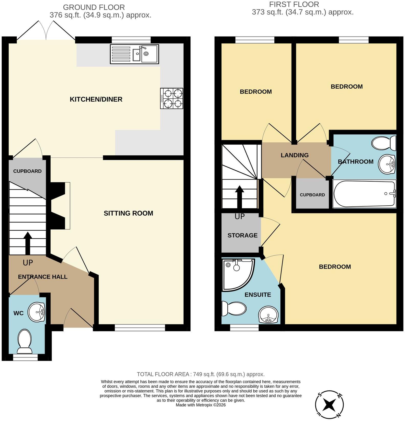 Cotton Patch Walk, Bridgwater, TA6 floorplan
