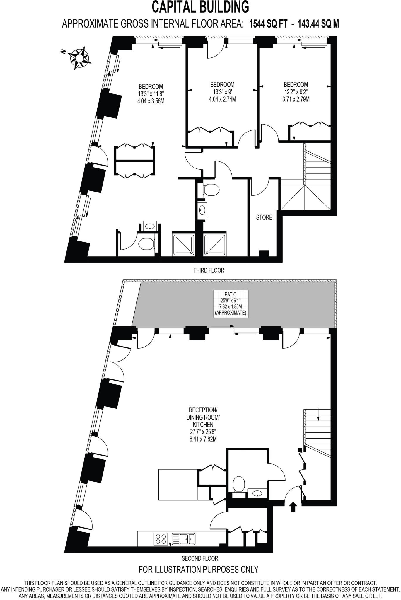 Capital Building, Embassy Gardens, London, SW11 floorplan