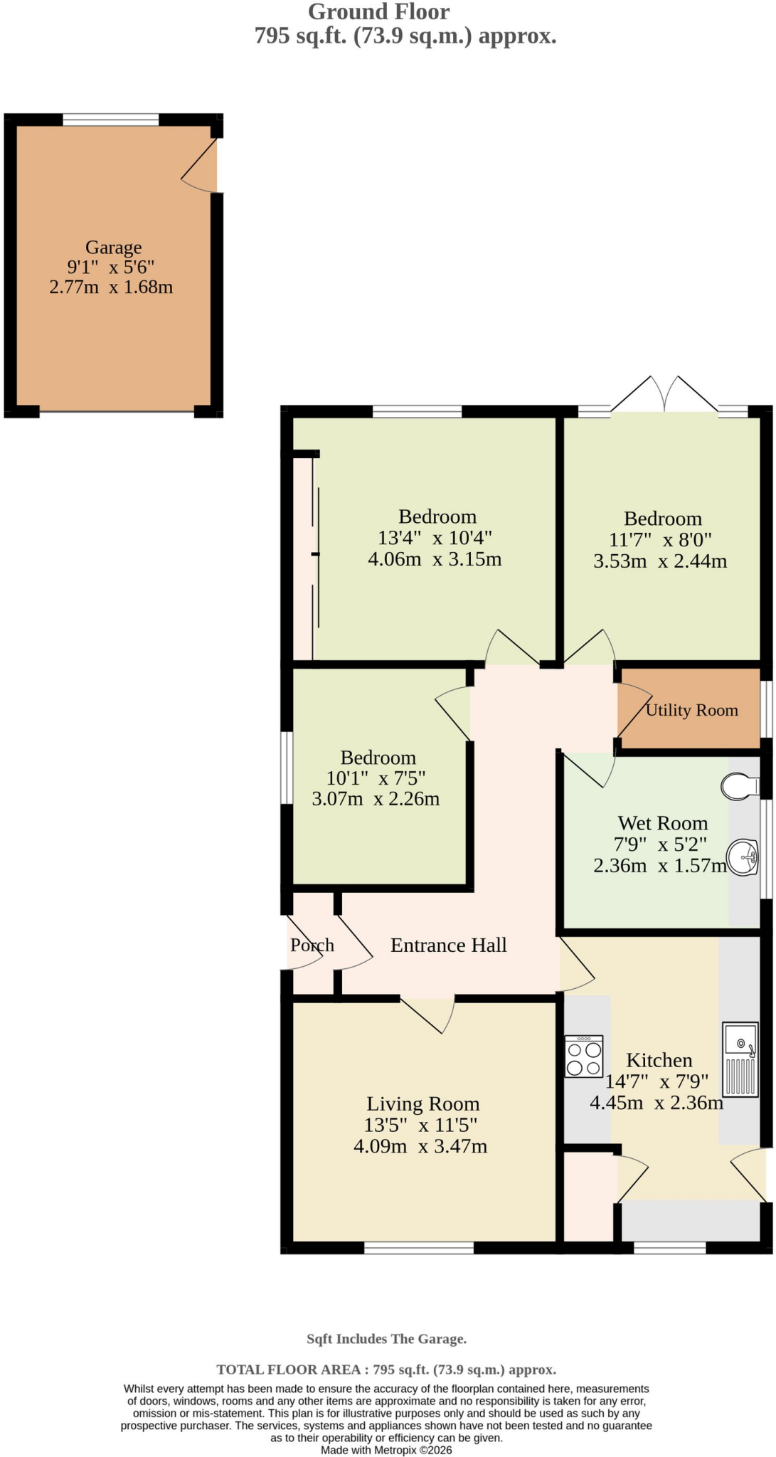 Dedham Drive, Lowestoft floorplan