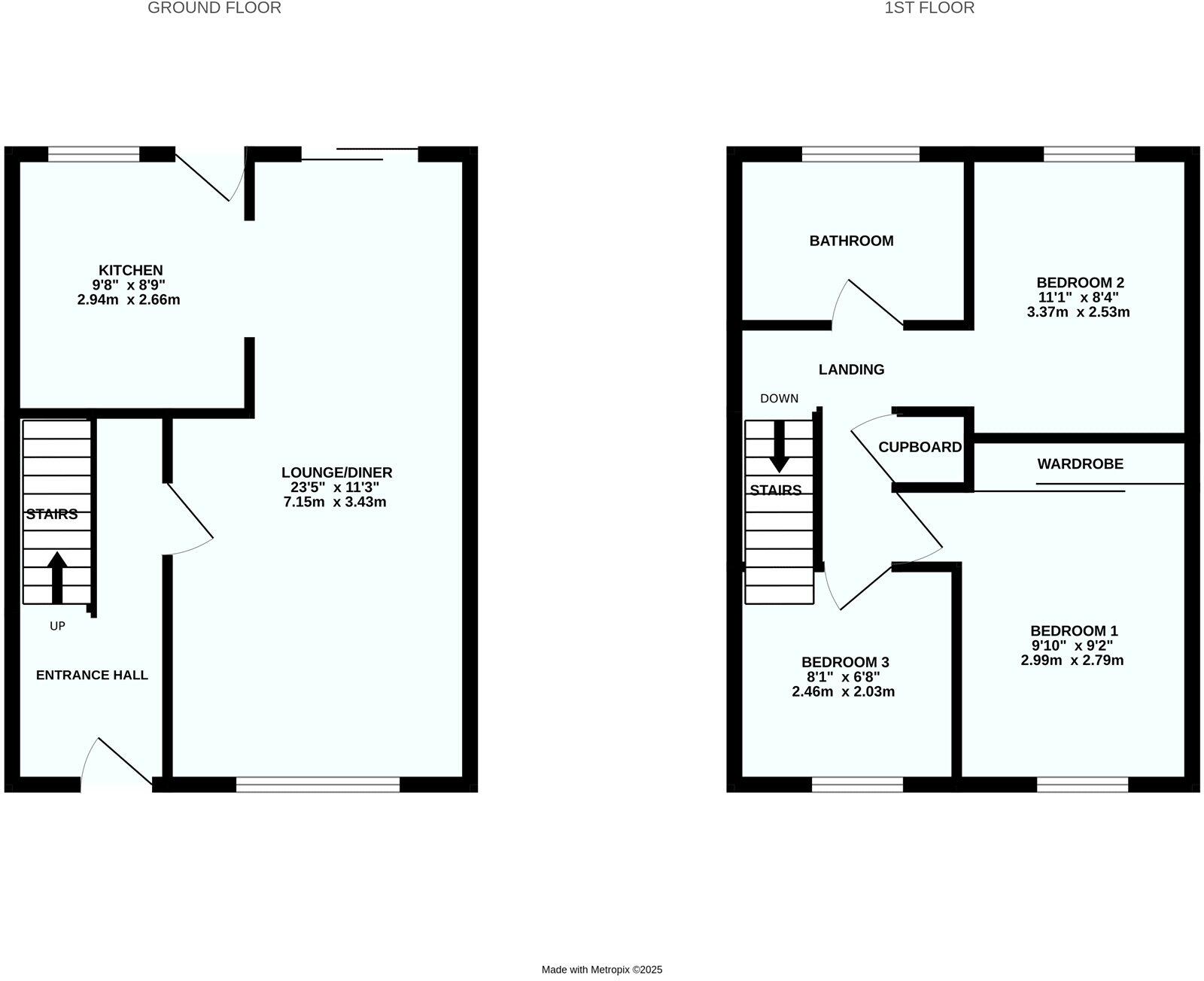 45, Rigdale Close floorplan