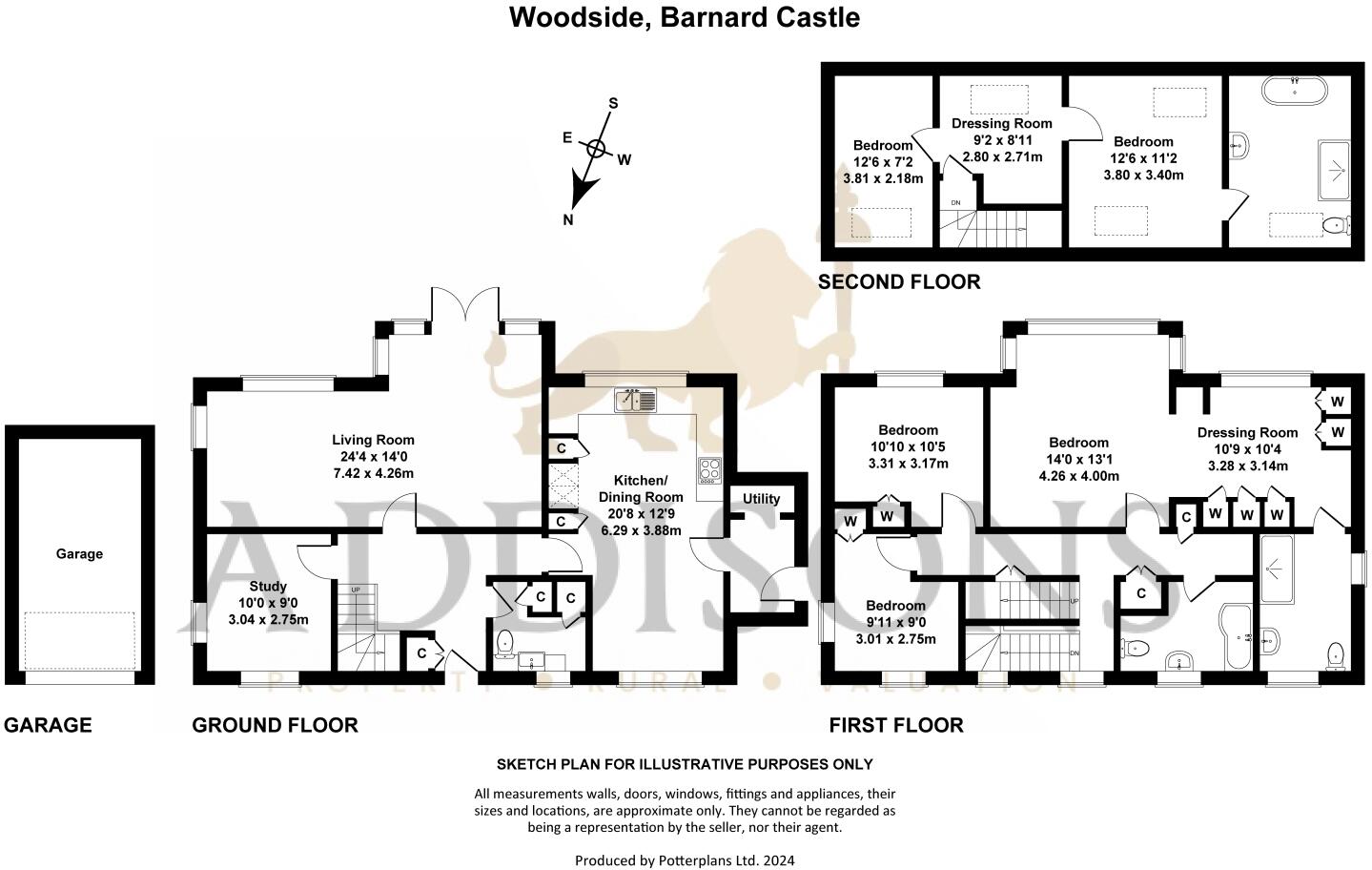 Woodside, Barnard Castle, County Durham, DL12 floorplan