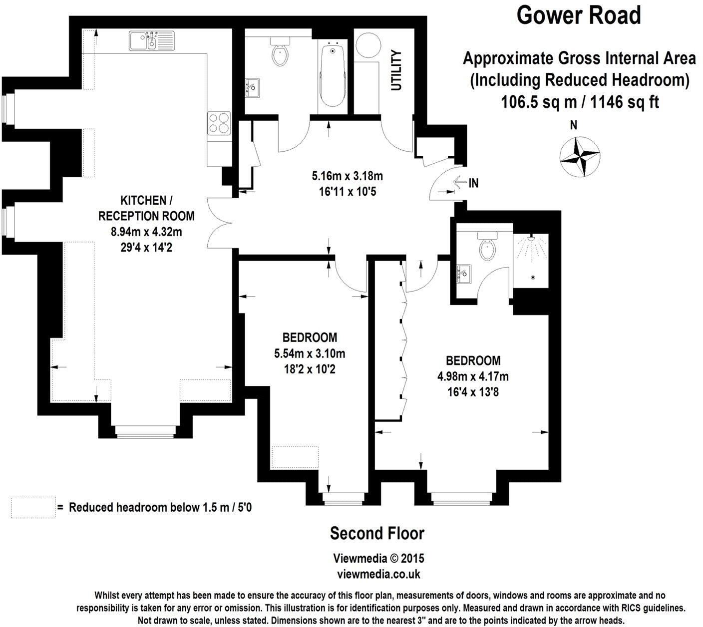 Gower House, Gower Road, Weybridge, Surrey, KT13 floorplan