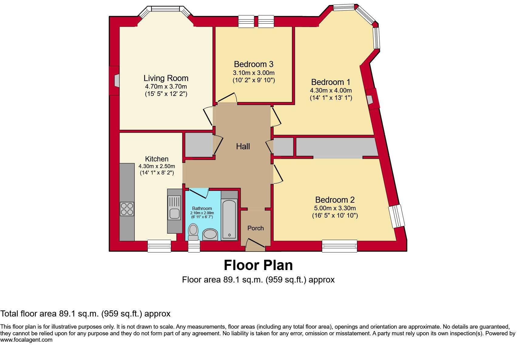 106, Harriet Street, Kirkcaldy, KY1 floorplan