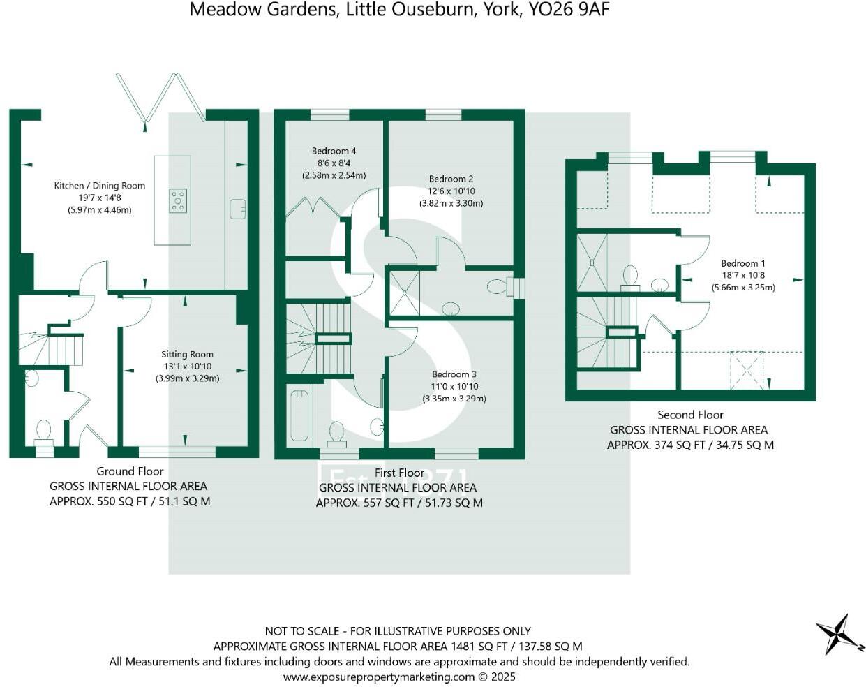 Meadow Gardens, Little Ouseburn, York floorplan