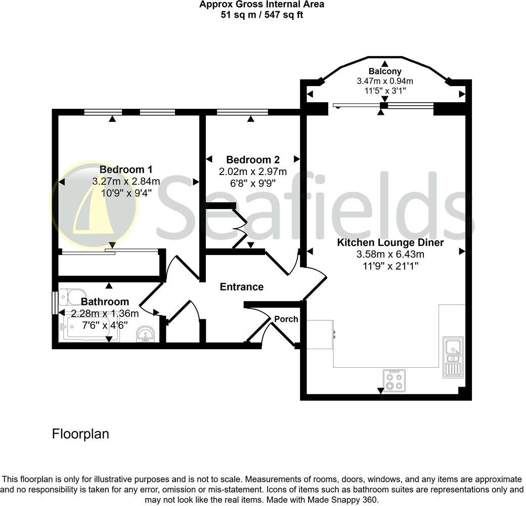 Esplanade, Ryde, PO33 2AX floorplan