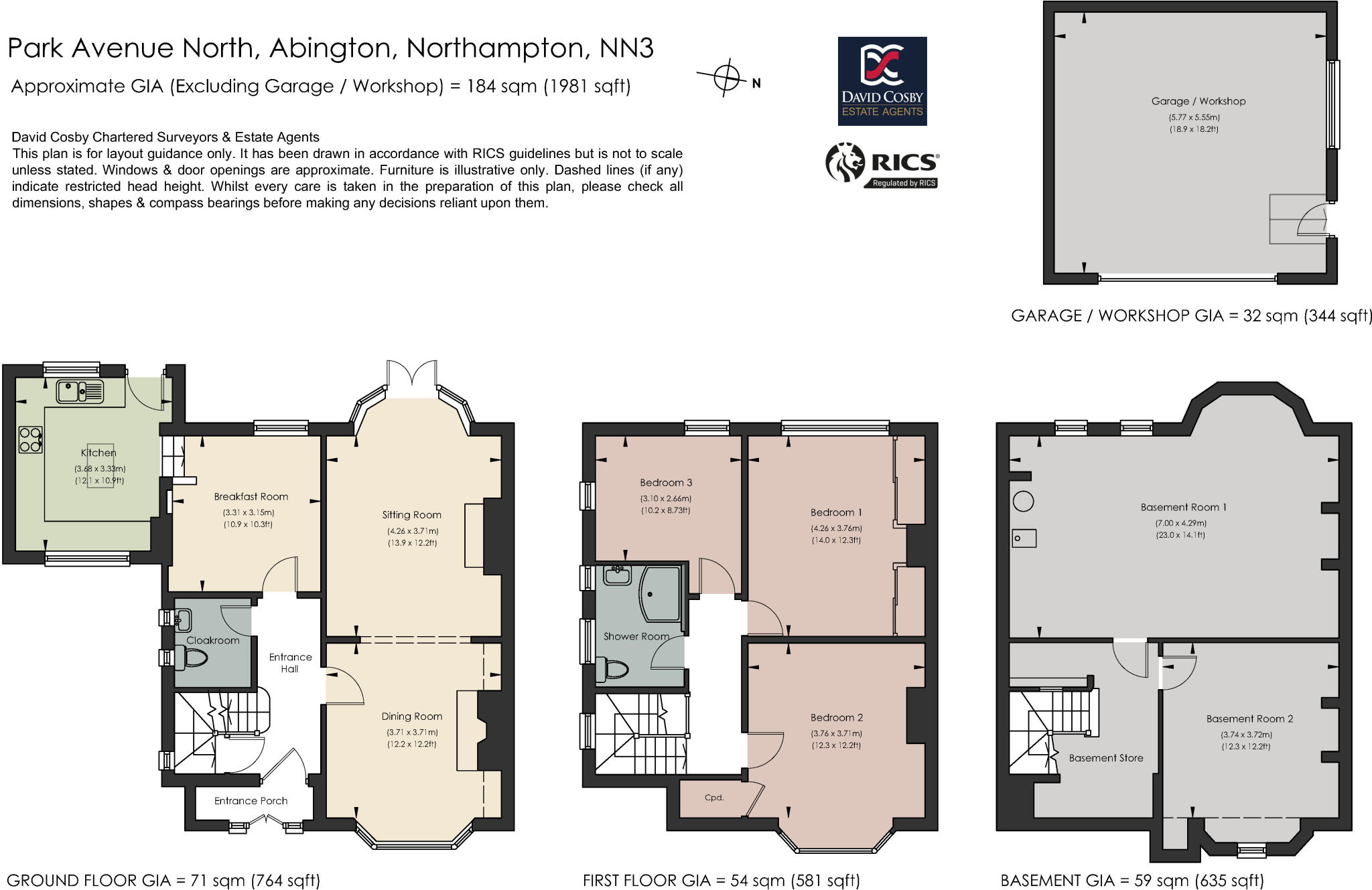 Park Avenue North, Abington, Northampton floorplan