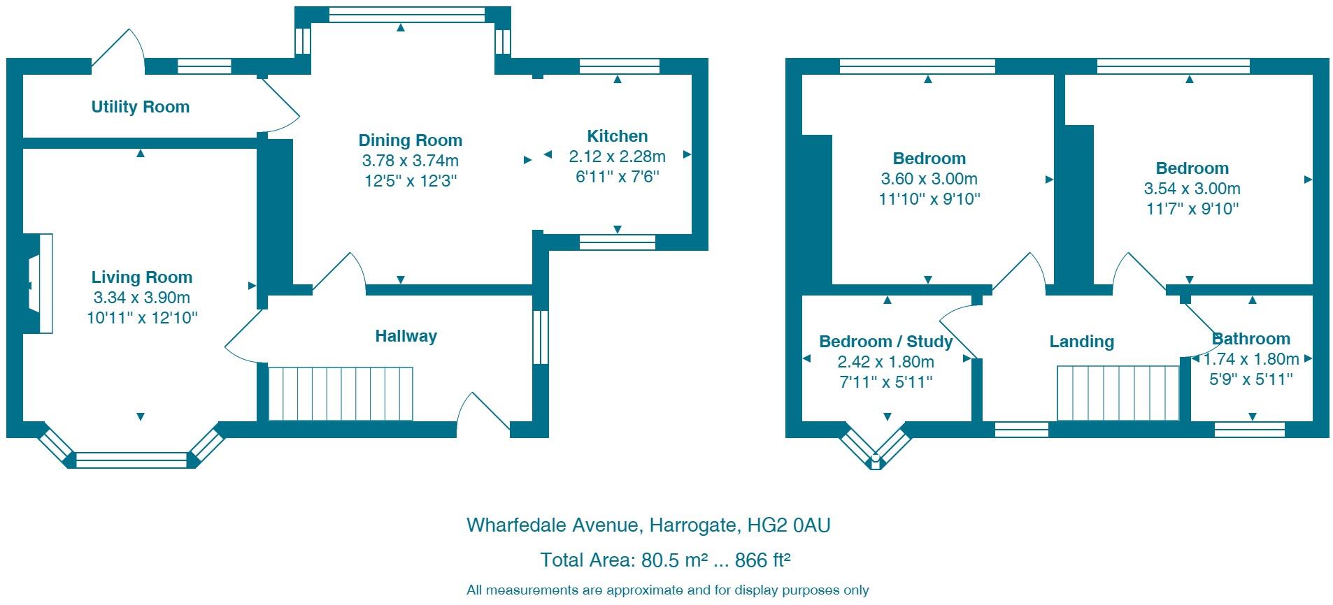 Wharfedale Avenue, Harrogate floorplan