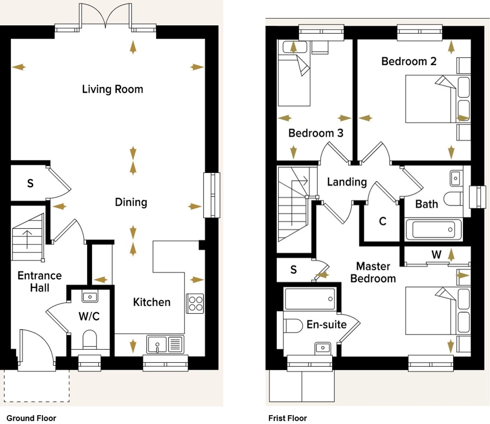 Spitfire Meadow Development, Cauldham Lane, CT18 floorplan