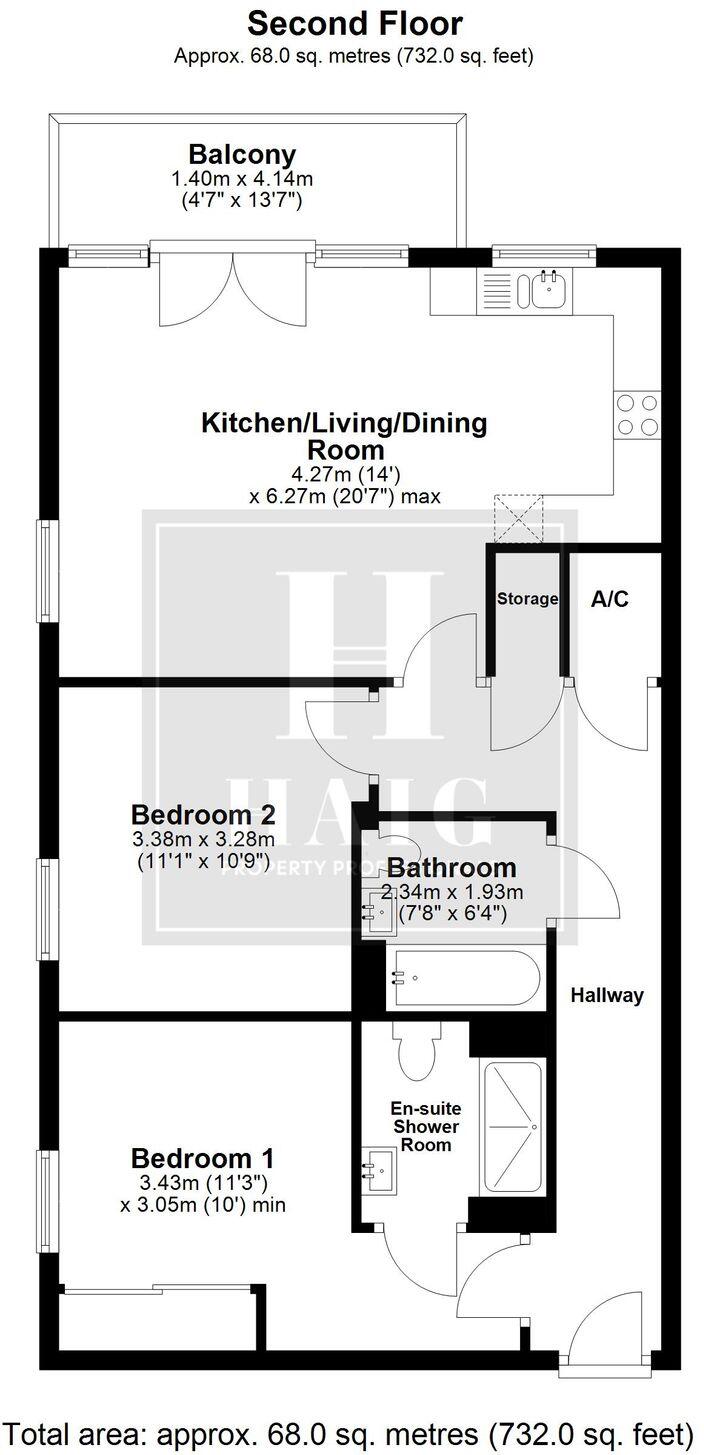 Larson Close, Oakgrove, MK10 floorplan