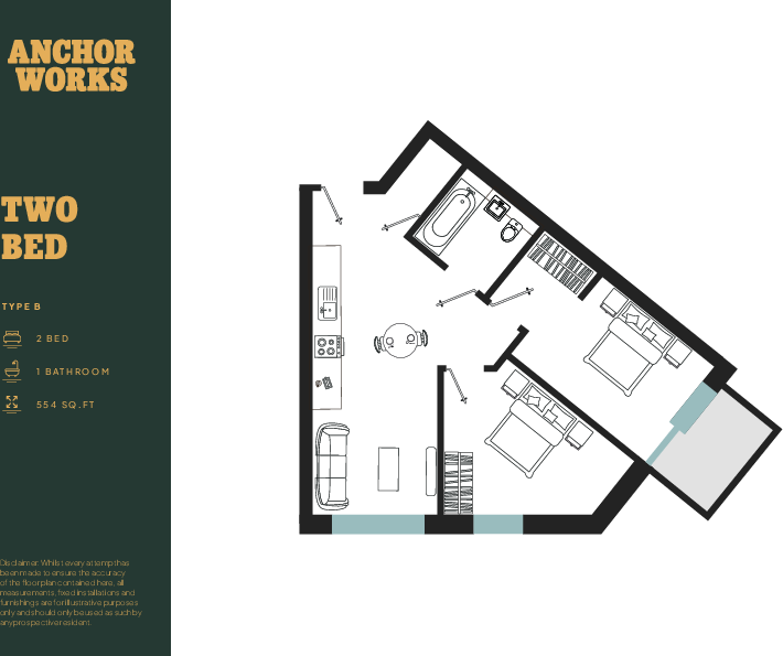 B1404.  Anchor Works, Dumballs Road, Cardiff (City), CF10 floorplan