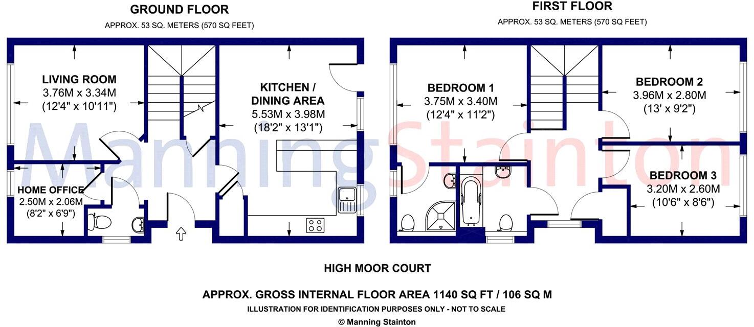 High Moor Court, Leeds, West Yorkshire floorplan