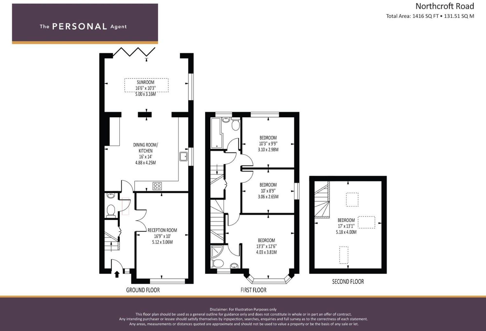 Northcroft Road, Epsom, KT19 floorplan