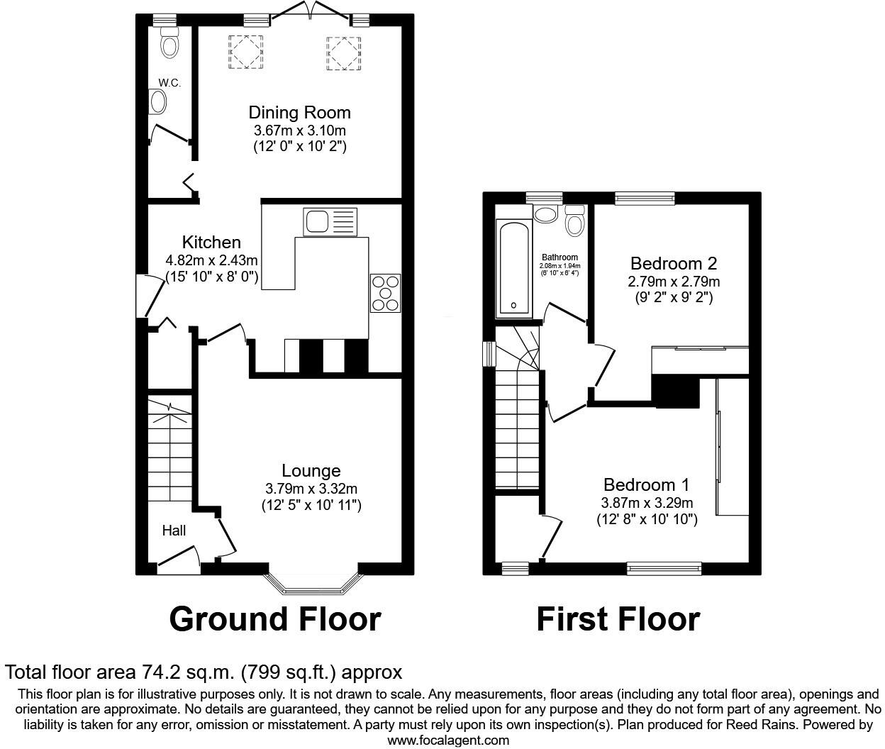 Park Road, Castleford, West Yorkshire, WF10 floorplan