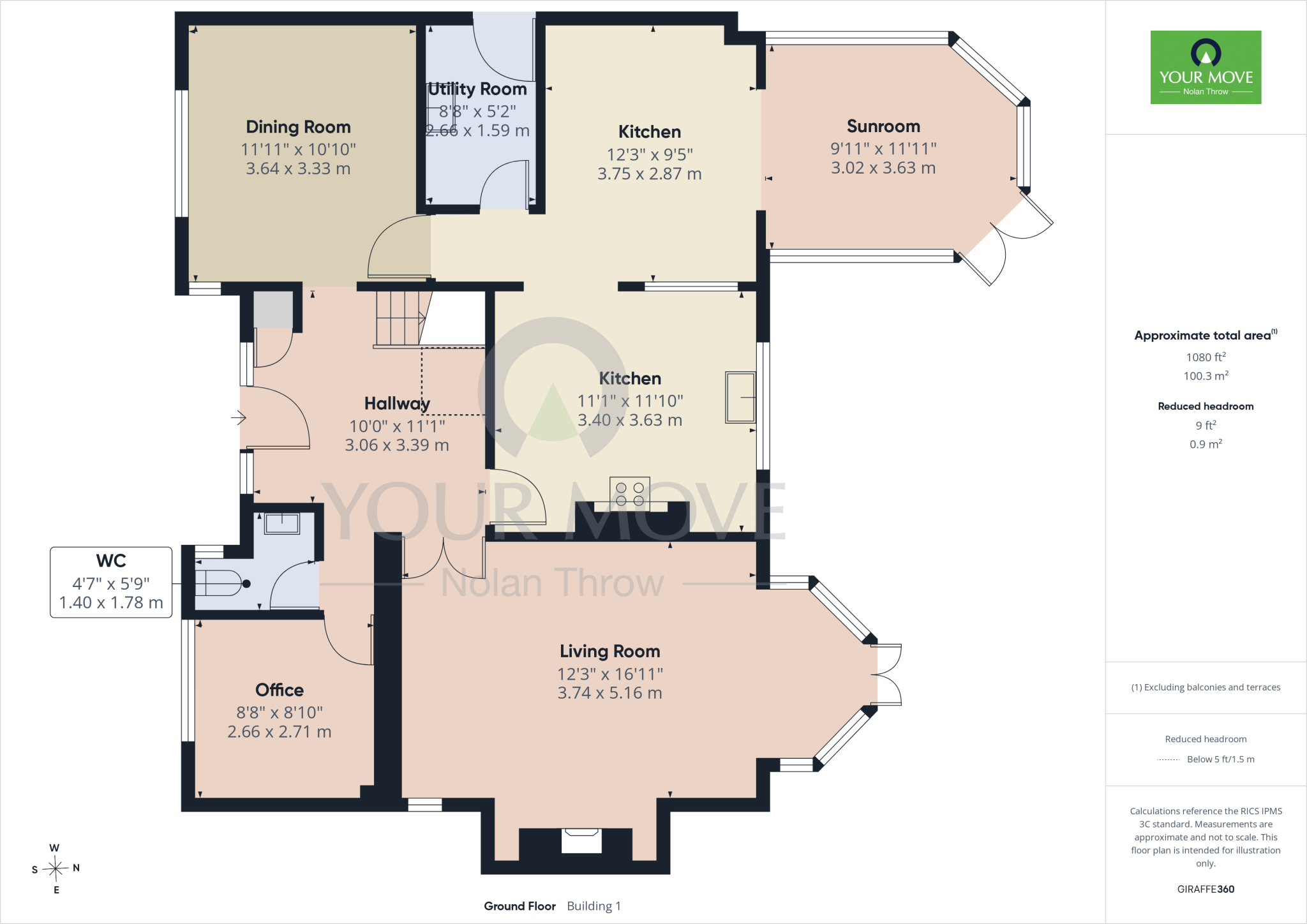 Honeysuckle Way, Abington Vale, Northampton, Northamptonshire, NN3 floorplan