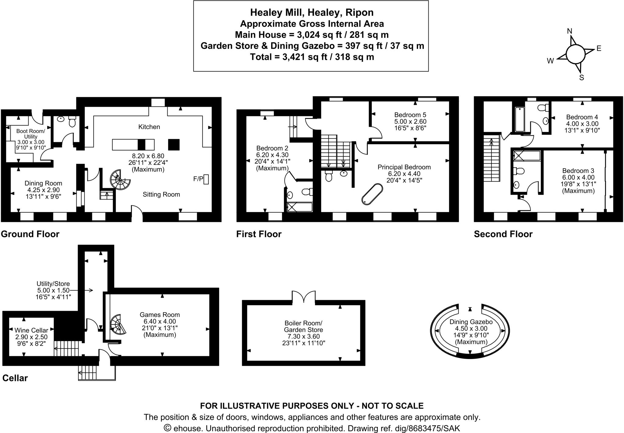 Healey, Ripon, North Yorkshire, HG4 floorplan