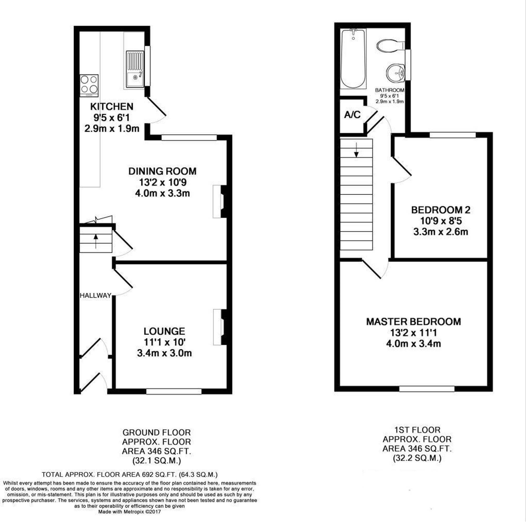 Grove Avenue, Teignmouth, TQ14 floorplan