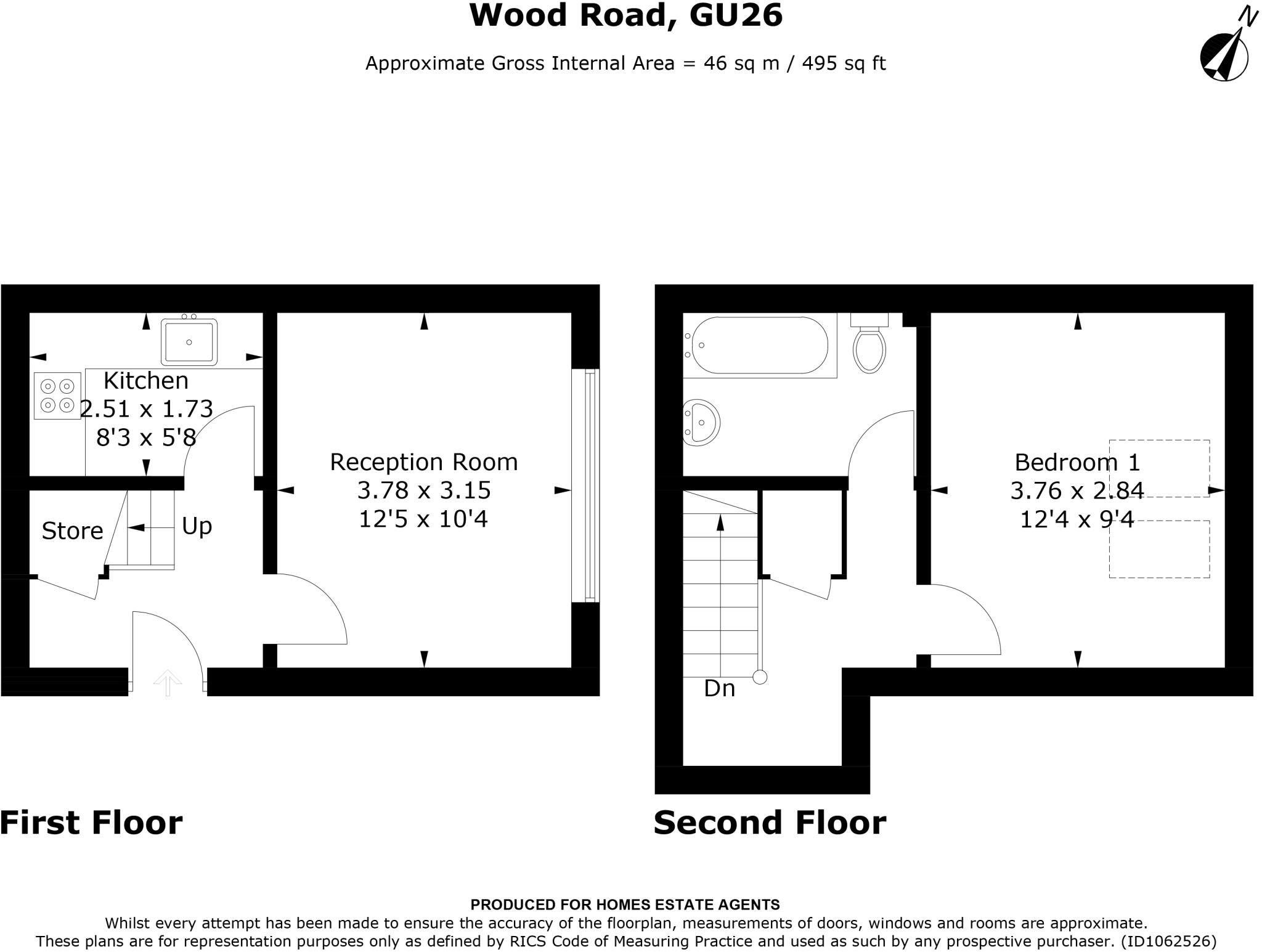 Wood Road, Hindhead, Surrey, GU26 floorplan