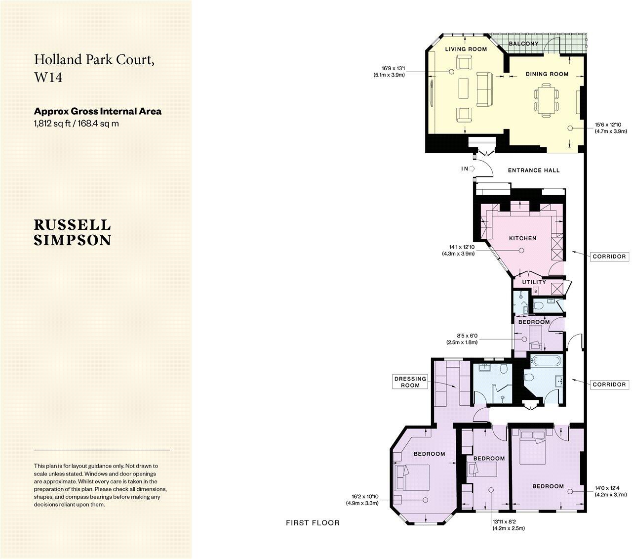 Holland Park Court, 13 Holland Park Gardens, Holland Park, London, W14 floorplan