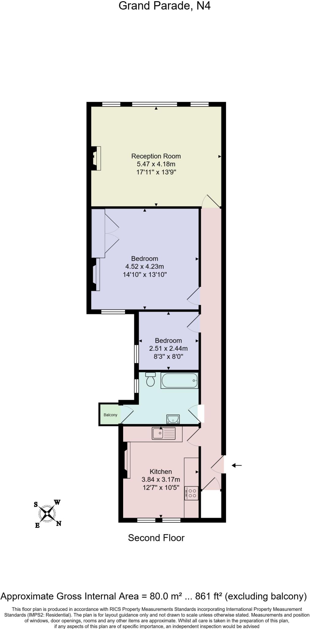 Grand Parade, Green Lanes, London, N4 floorplan