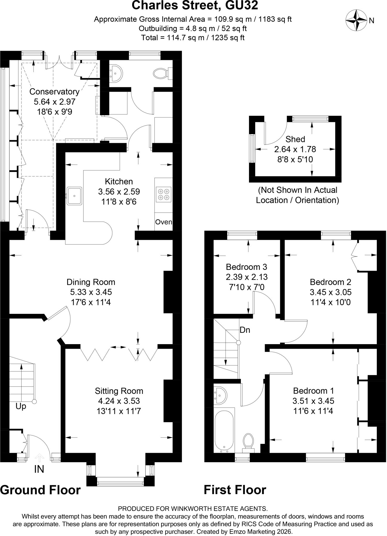 Charles Street, Petersfield, Hampshire, GU32 floorplan