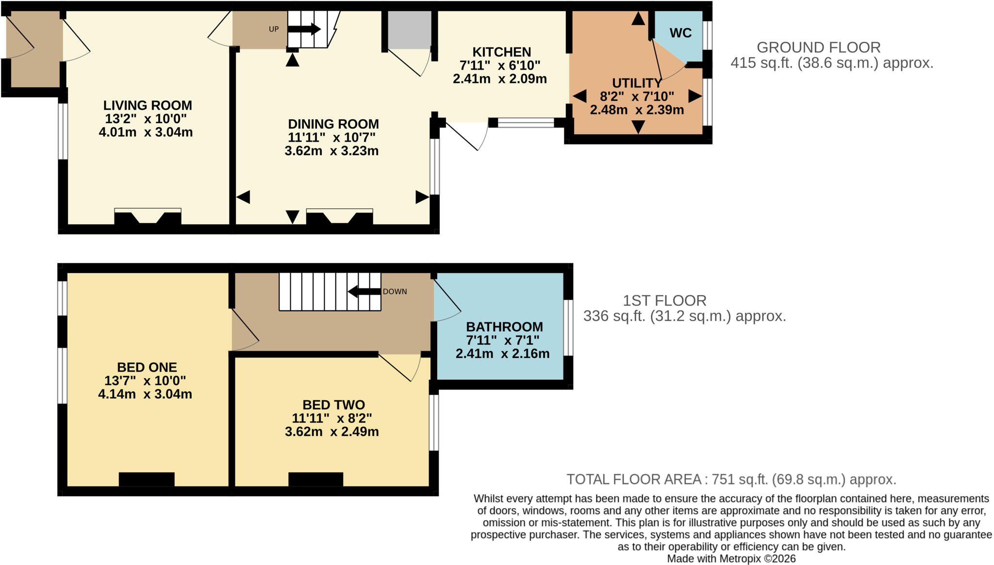 Roman Road, Basingstoke, Hampshire, RG23 floorplan