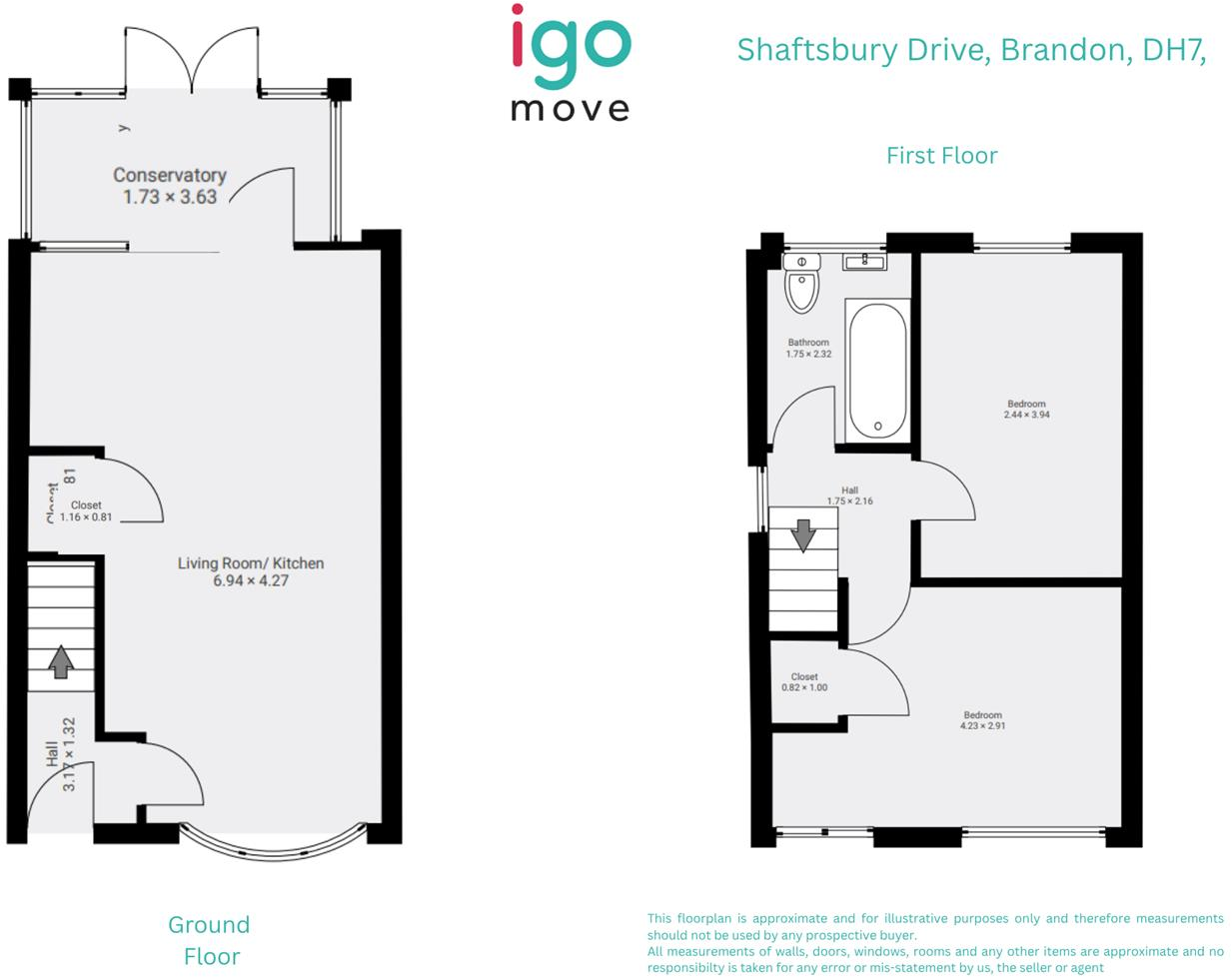 Shaftsbury Drive, Brandon, Durham floorplan