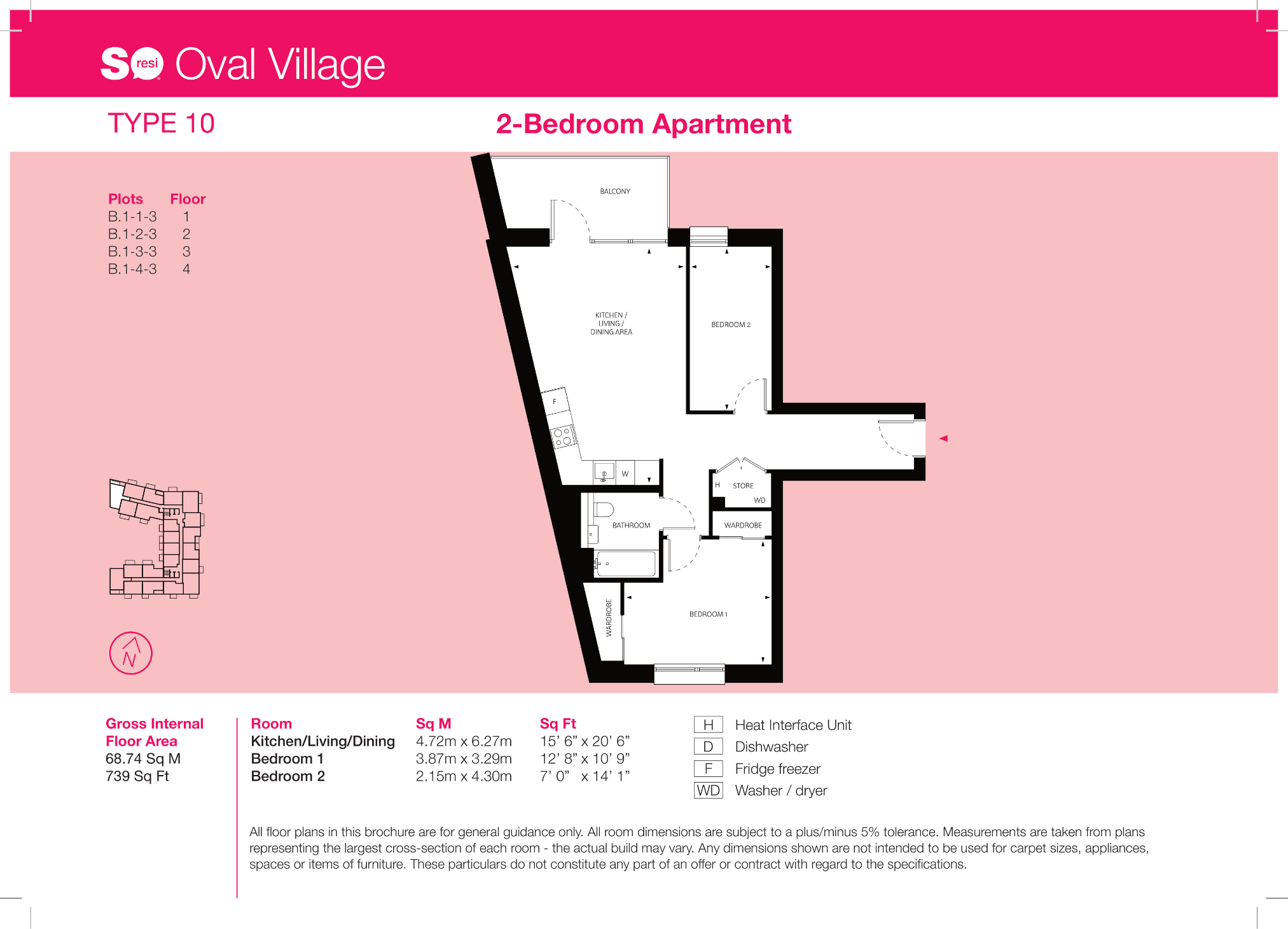 7 Gas Holder Place, London, 
SE11 5AT floorplan