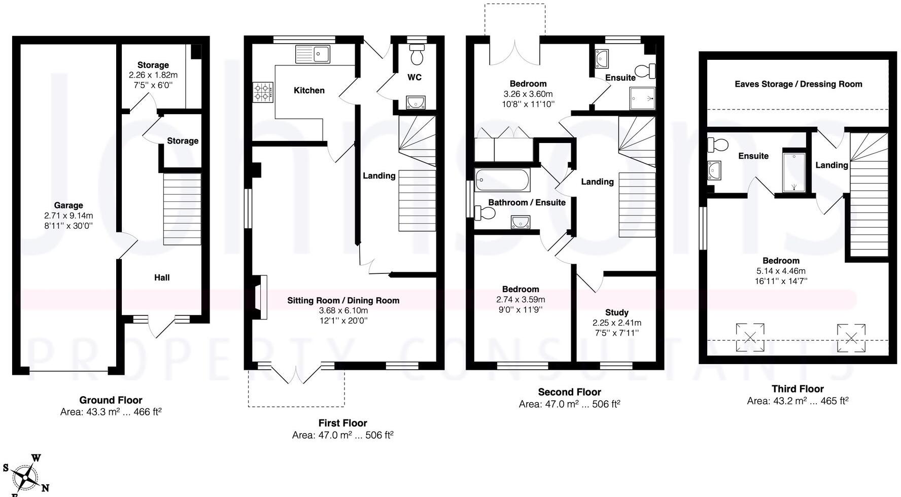 1, Lock View, Evesham, WR11 floorplan