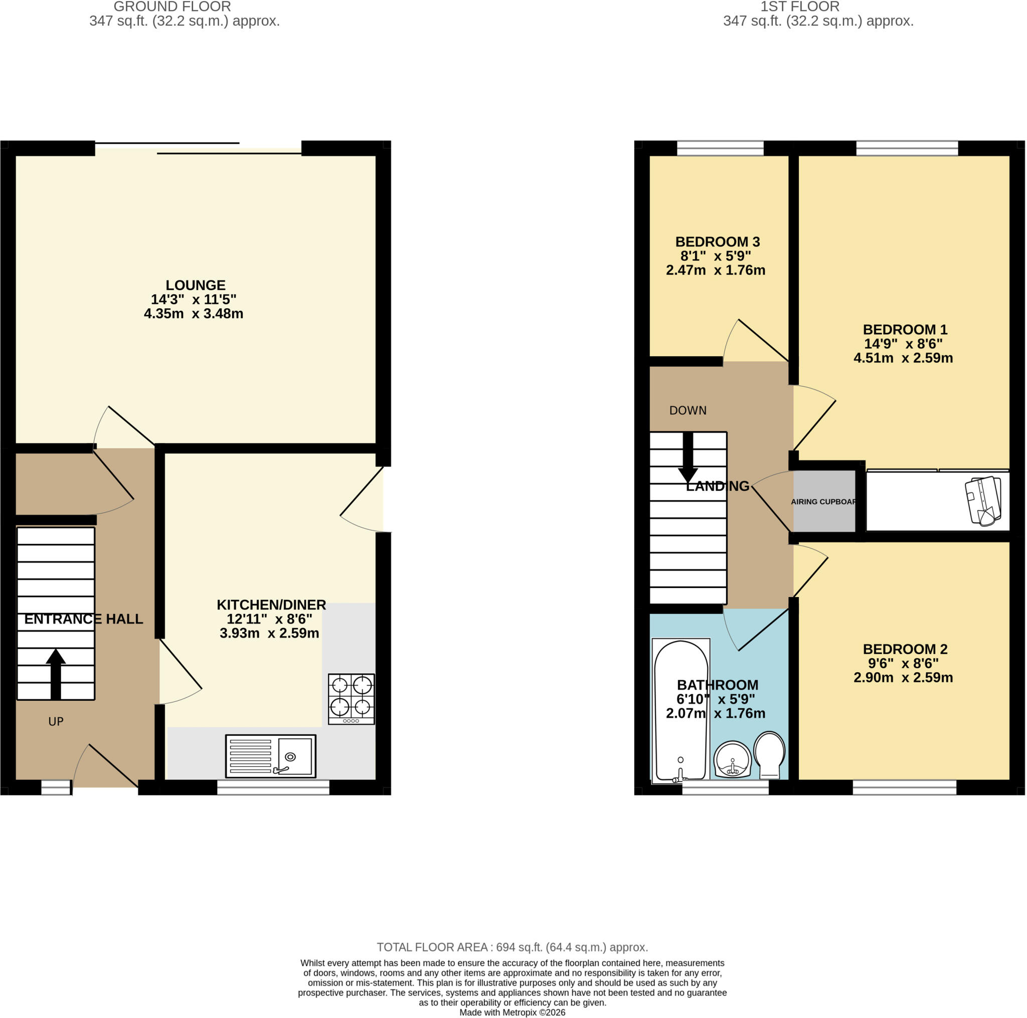 Sandhurst Gardens, Leicester, LE3 floorplan