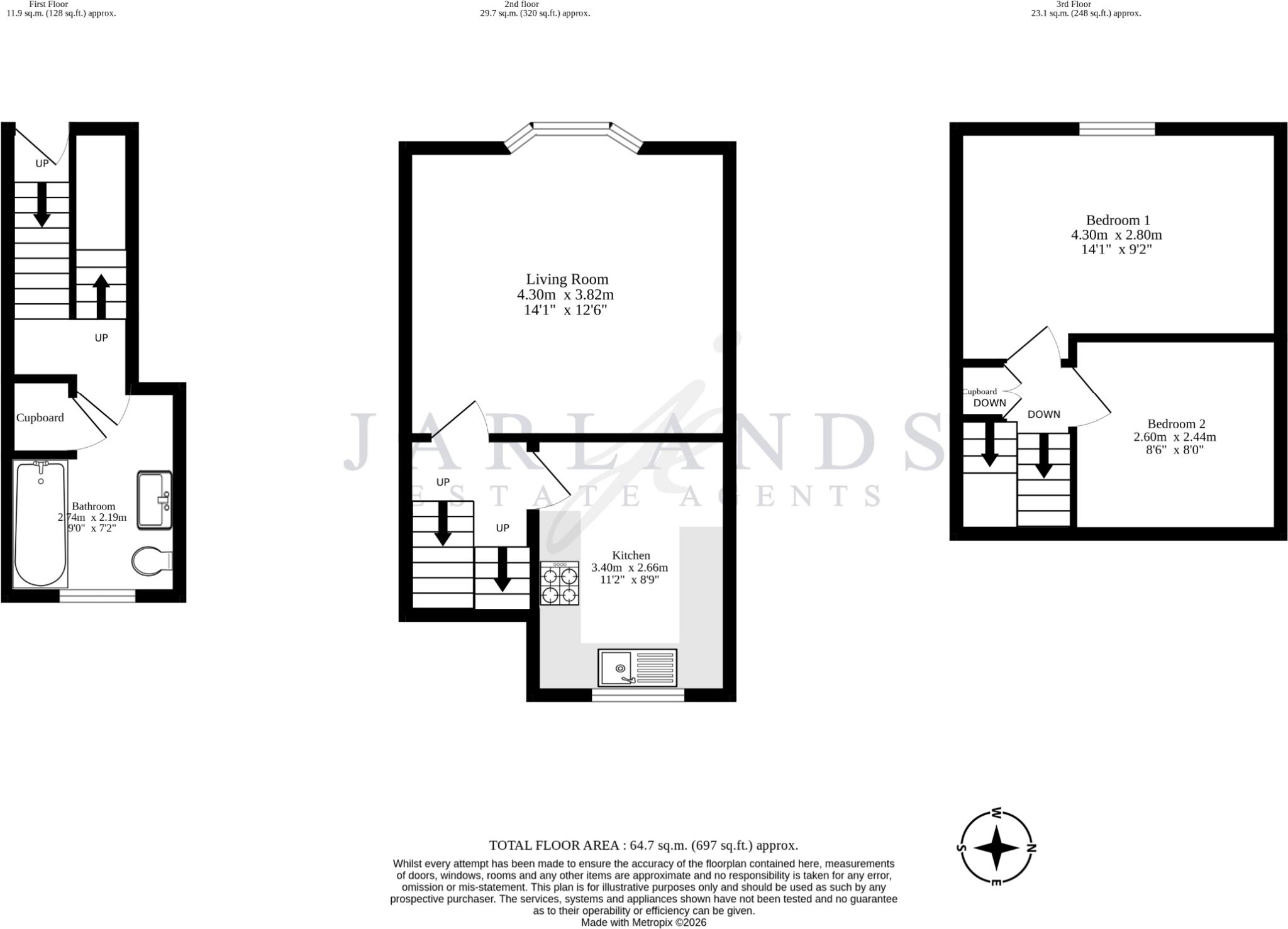 Clifton Road(First Floor Flat), Newhaven floorplan