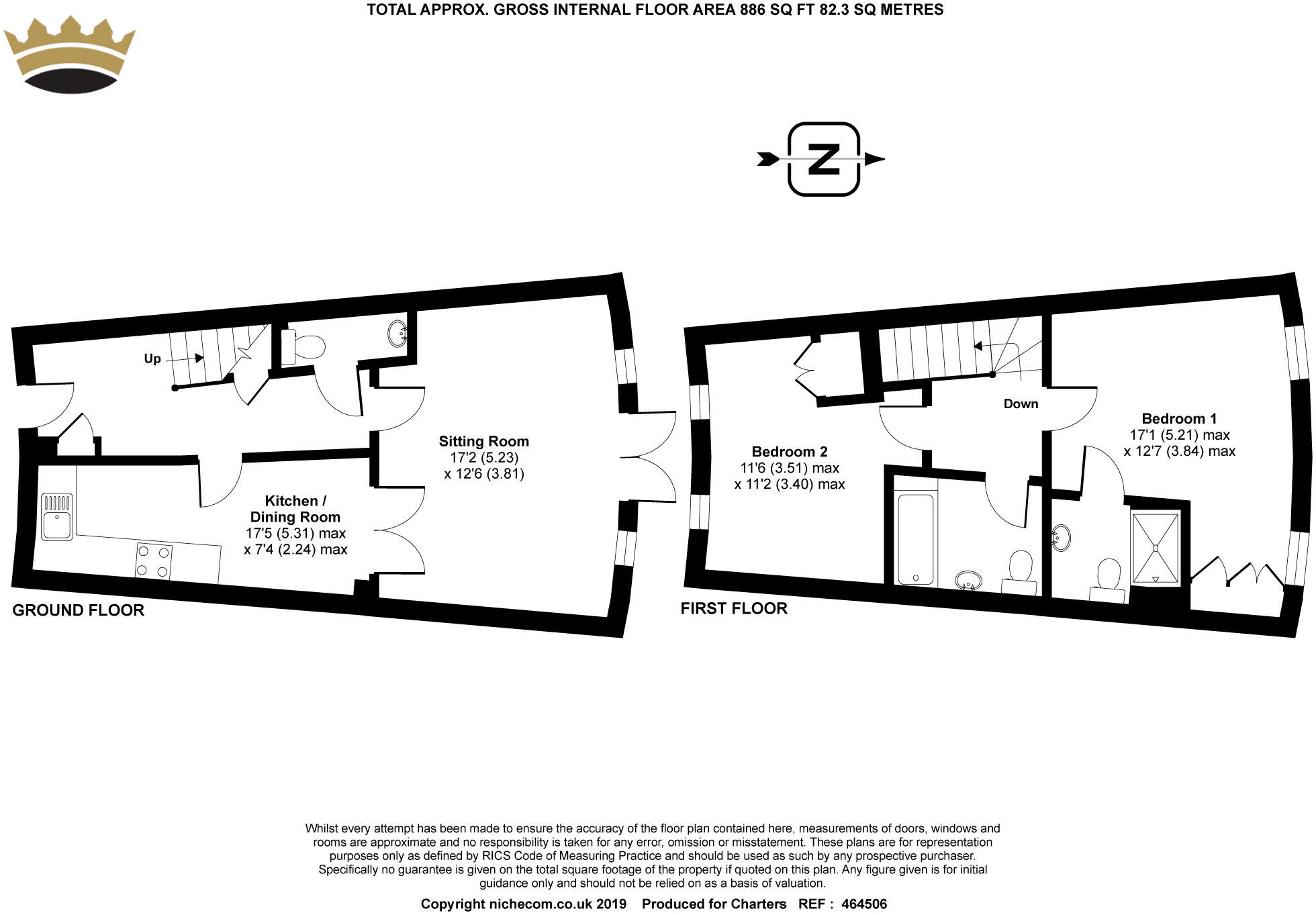 Bath Place, Chilbolton Avenue, Winchester, Hampshire, SO22 floorplan