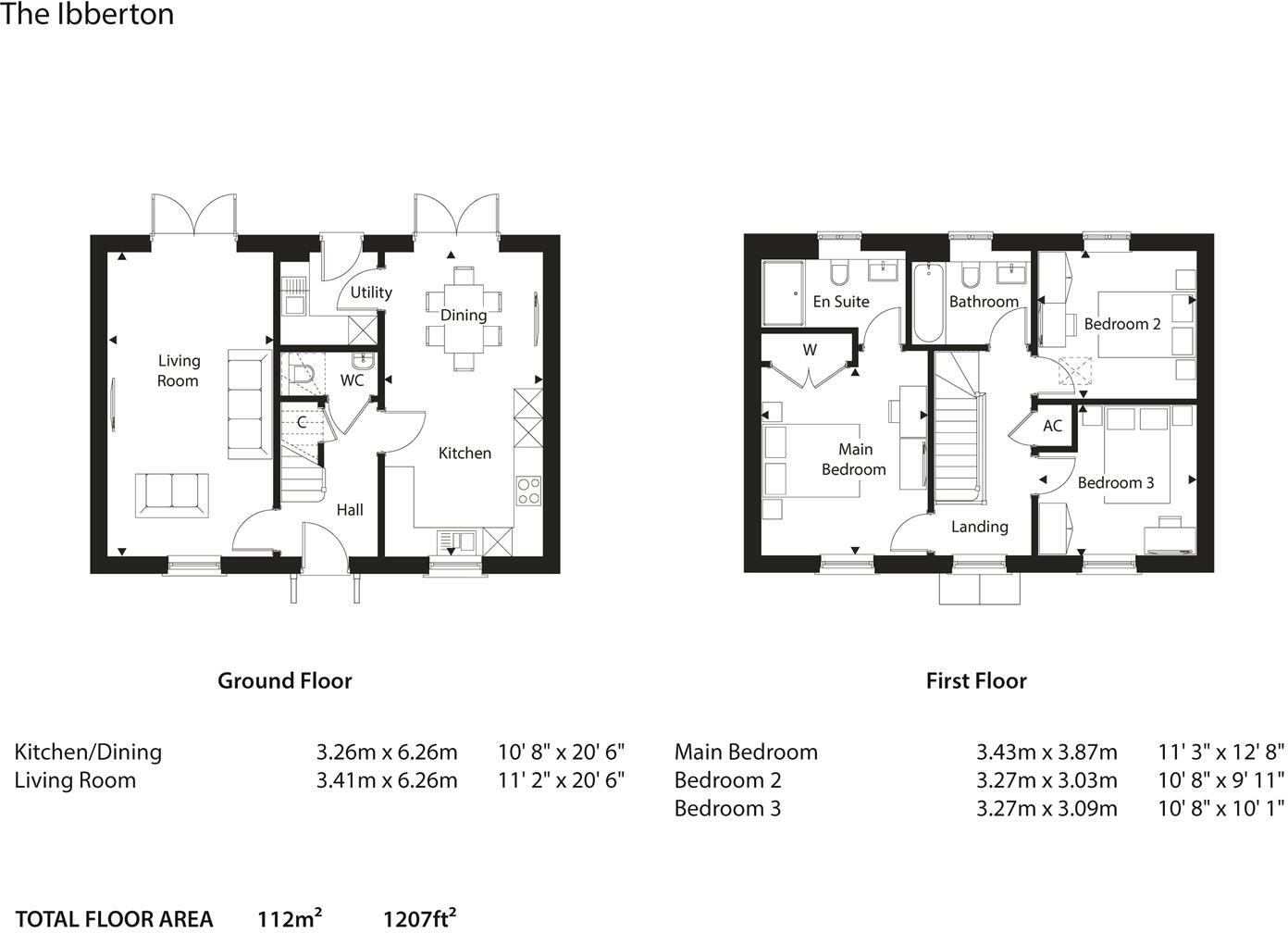 Plot 90. The Ibberton, Frenches Green, Upton, Poole floorplan