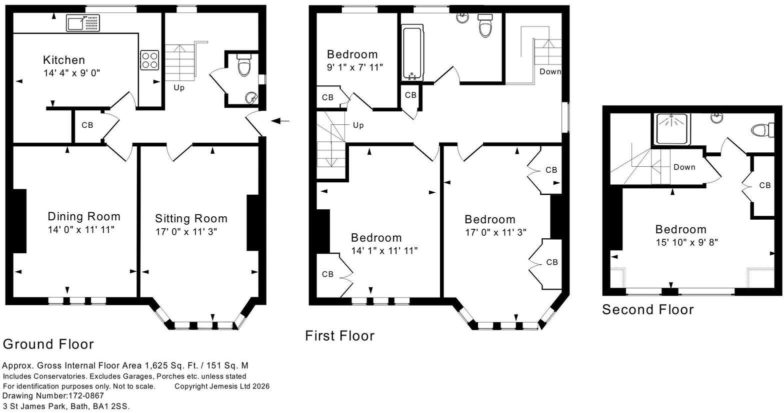 St. James's Park, Bath floorplan