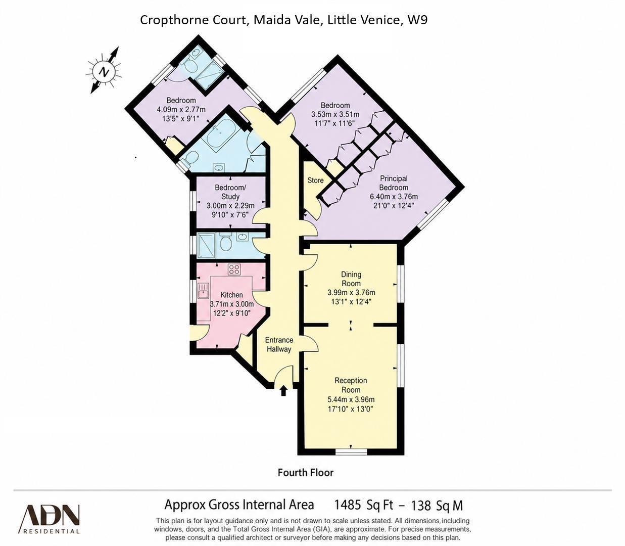 Cropthorne Court, Maida Vale, London, W9 floorplan