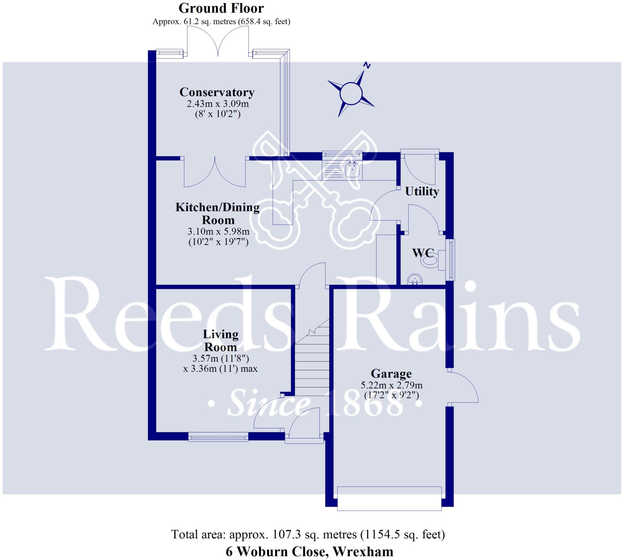 Woburn Close, Wrexham, Wrexham, LL13 floorplan