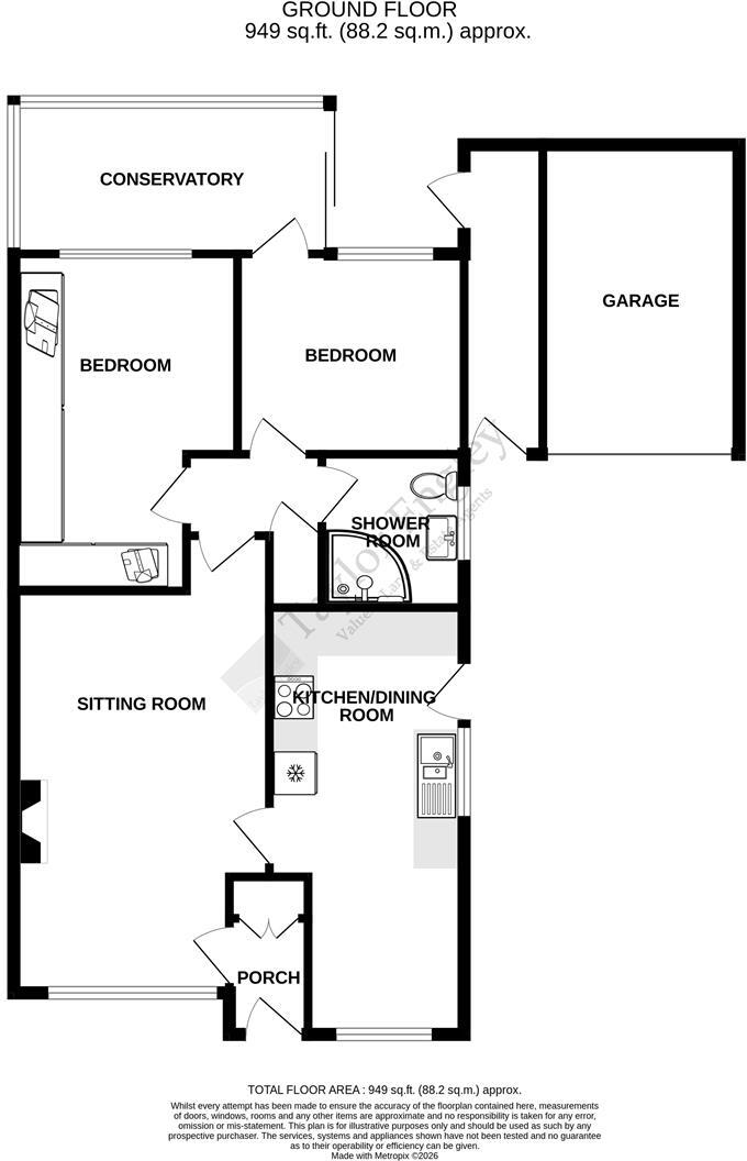 Portland Close, Hailsham floorplan