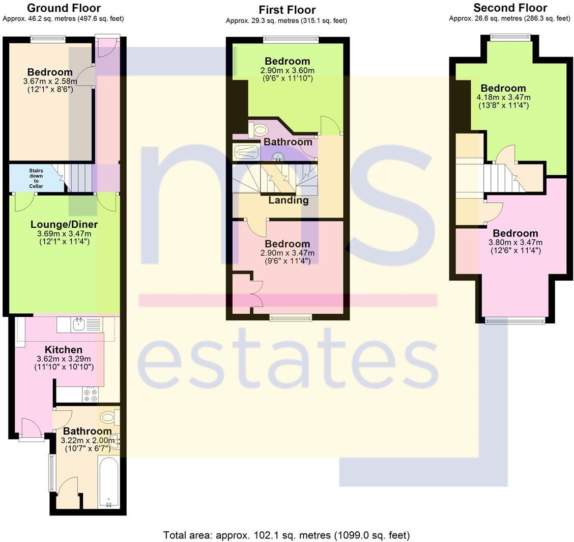 £115pppw Mettham Street, Lenton, Nottingham floorplan