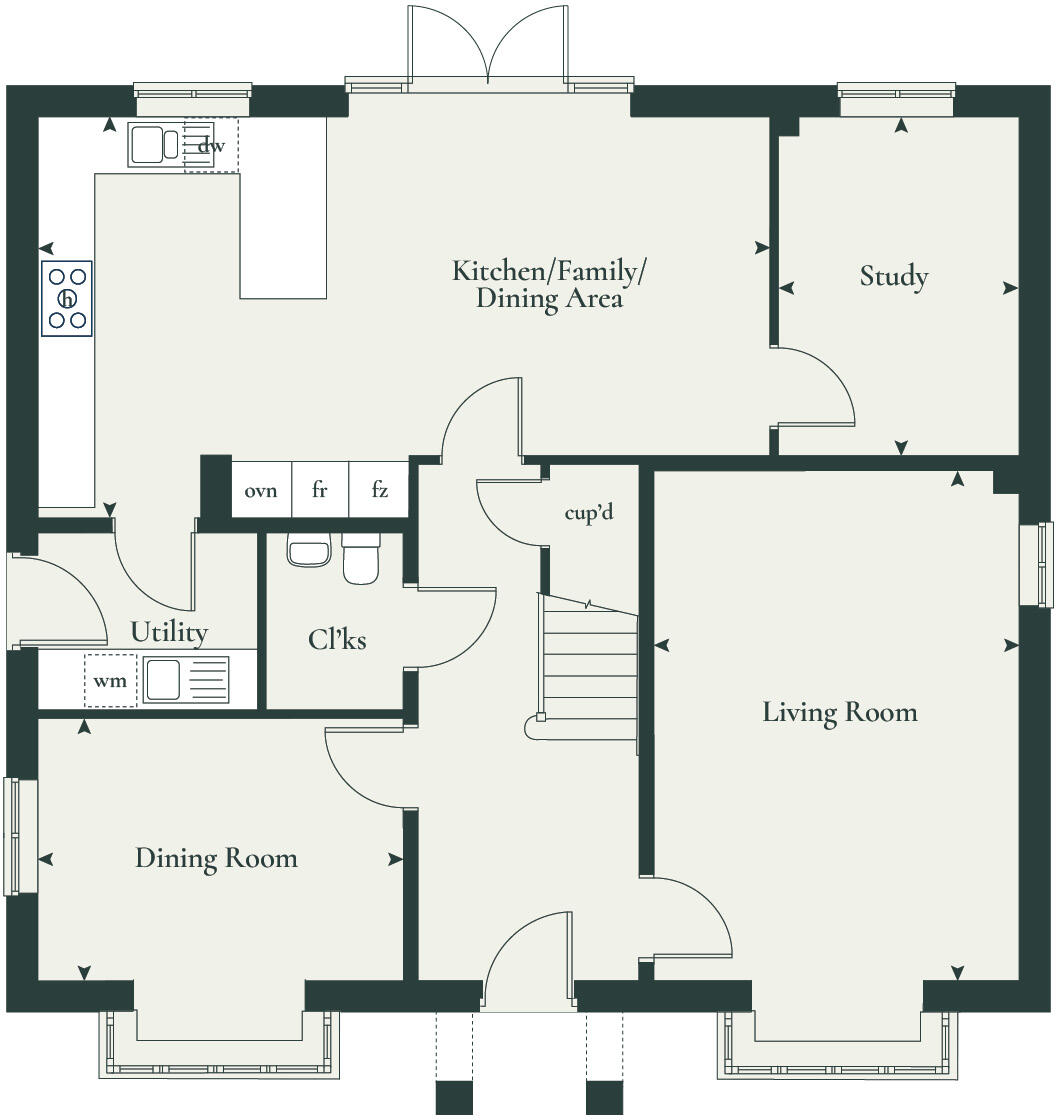 Ash Way, Newcastle-under-Lyme, 
Newcastle, 
Staffordshire, 
ST5
3UB
 floorplan