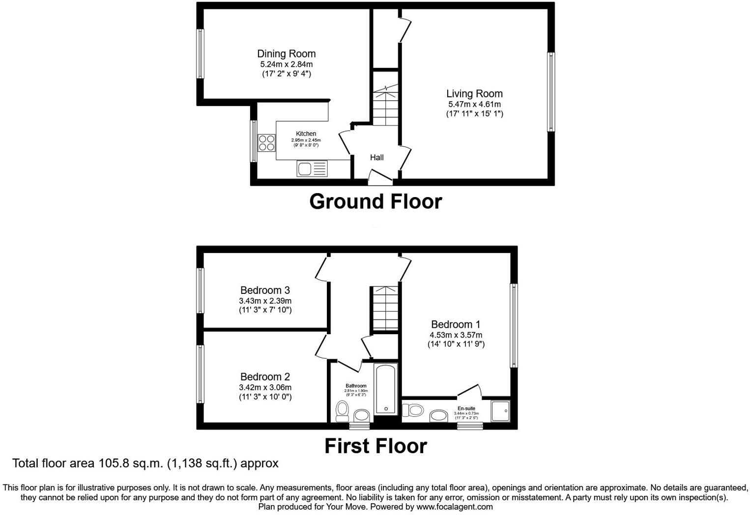 Galway Mews, Harworth, Doncaster, Nottinghamshire, DN11 floorplan