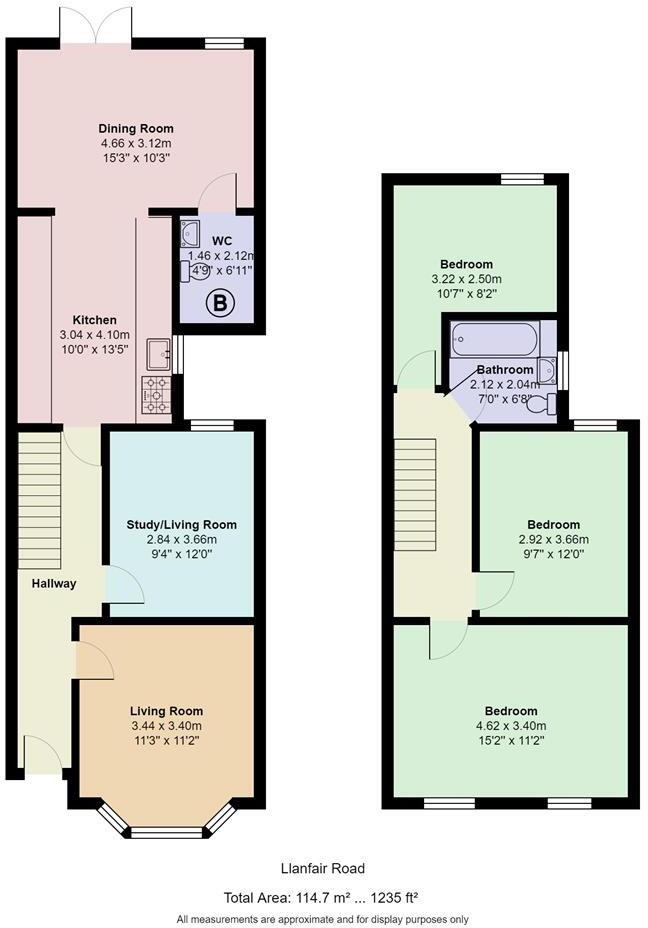 Llanfair Road, Pontcanna, Cardiff floorplan
