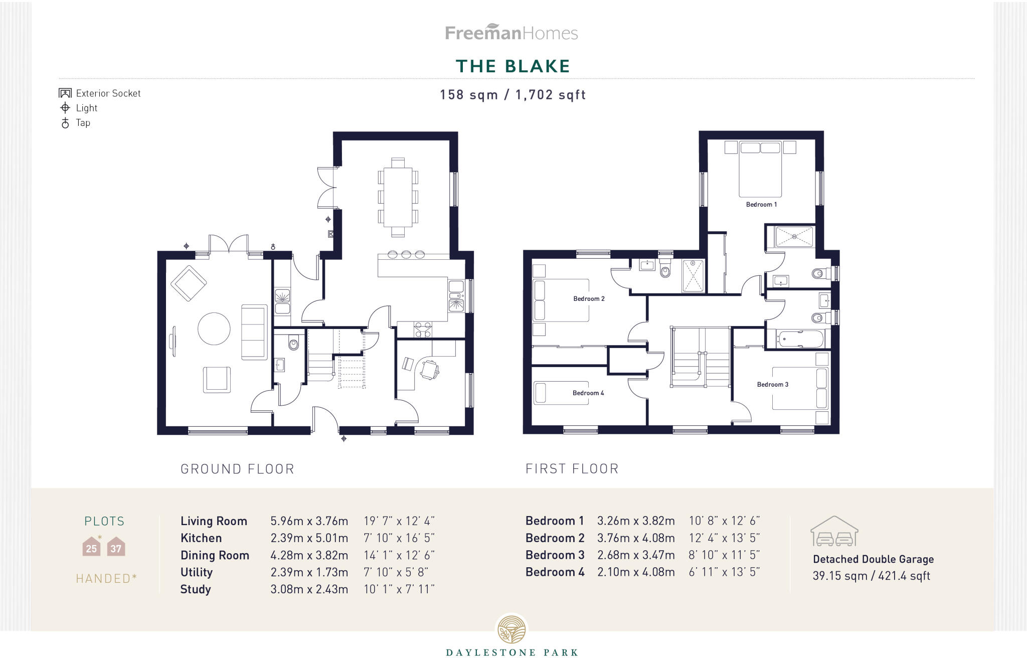 Daylestone Park, Alderton floorplan