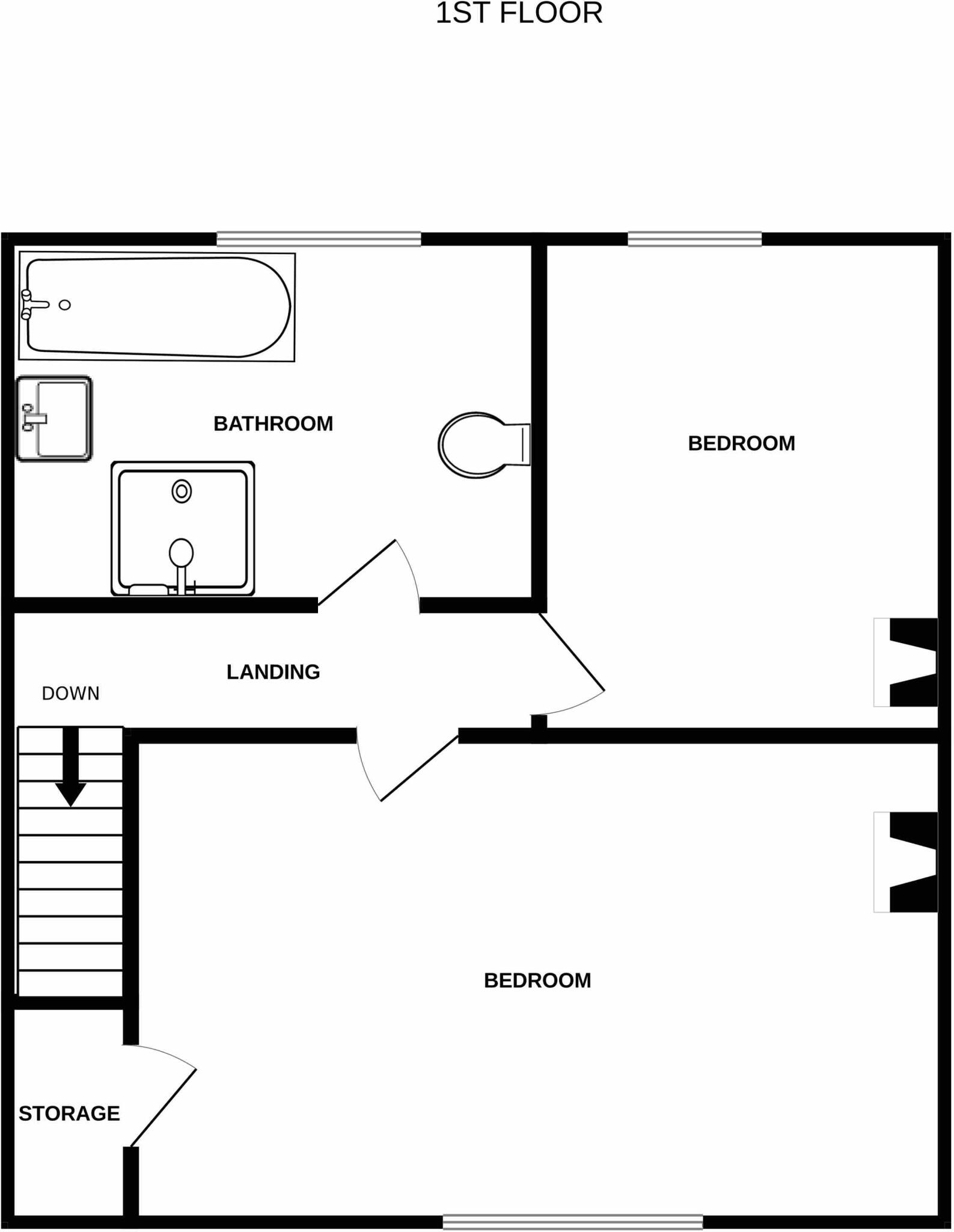 Railway Cottages, Penshaw, Houghton-Le-Spring, Tyne and Wear, DH4 floorplan