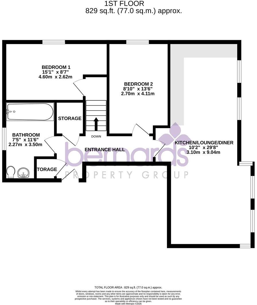 Grove Road South, Southsea floorplan