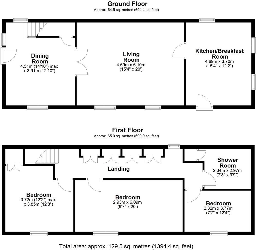 Cottage & Barn, Widdop Road, Hebden Bridge floorplan