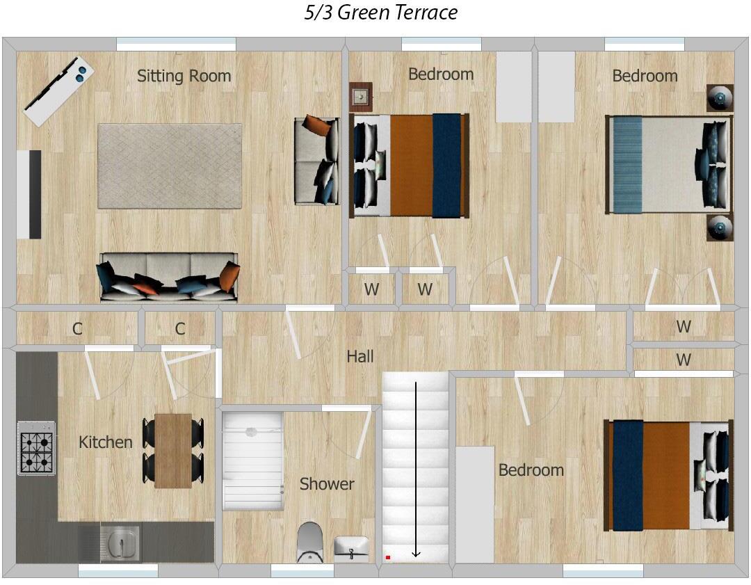 5 Green Terrace, Hawick floorplan
