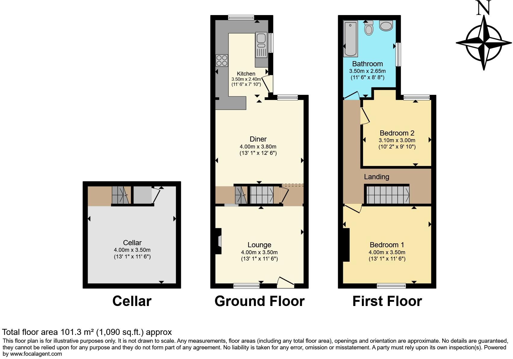 Evelyn Street, Rotherham, S62 floorplan