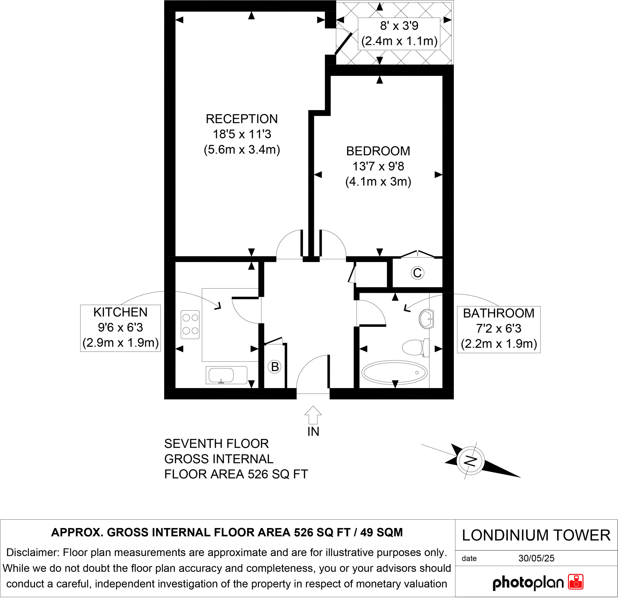 87 Mansell Street, Aldgate Place floorplan