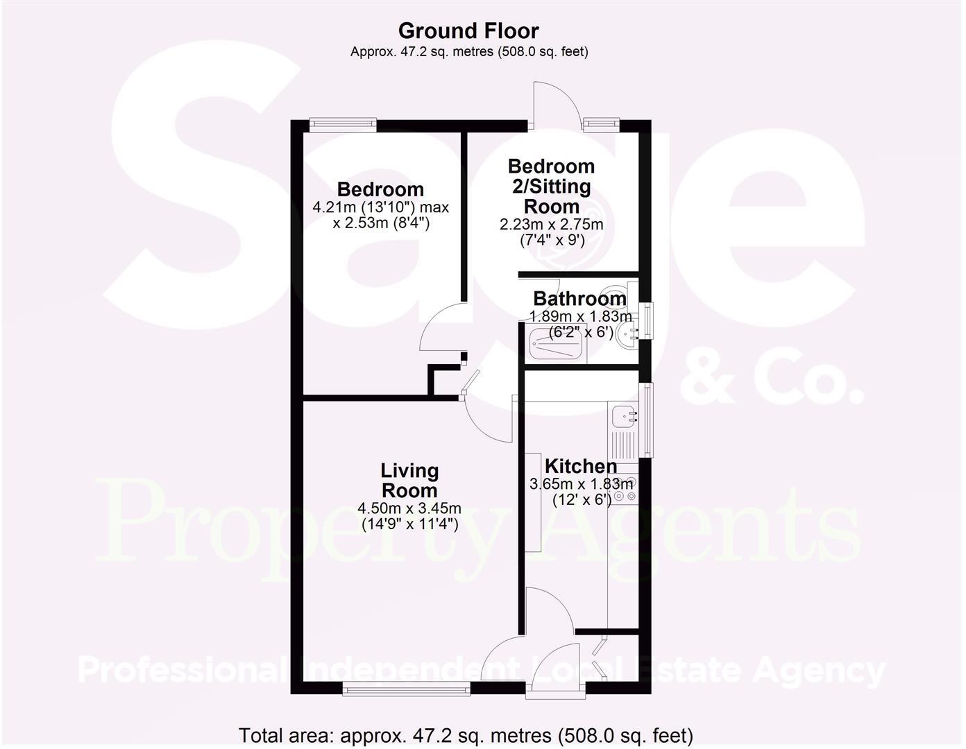 Chester Close, New Inn, Pontypool floorplan